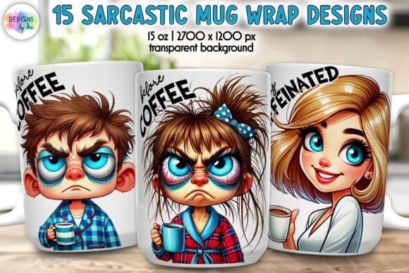 Download Sarcastic Coffee Mug Wrap Bundle - Coffee mug Collection