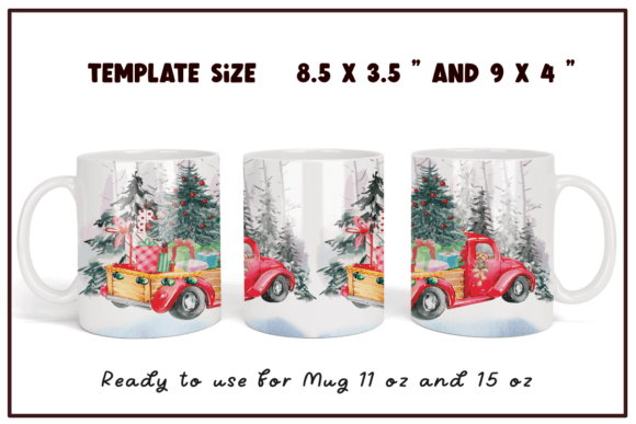 Download Christmas Sublimation Coffee Mug Wrap - Coffee mug Collection