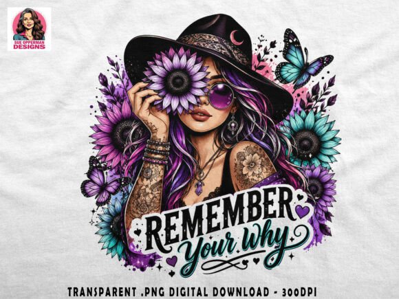 Download Remember Your Why PNG | Purple Floral - Premium Resources