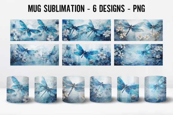 Download Beautiful Dragonfly Coffee Mug Wrap Des - Coffee mug Collection