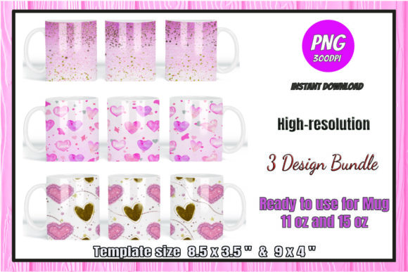 Download Pink Valentine Sublimation Coffee Mug - Coffee mug Collection