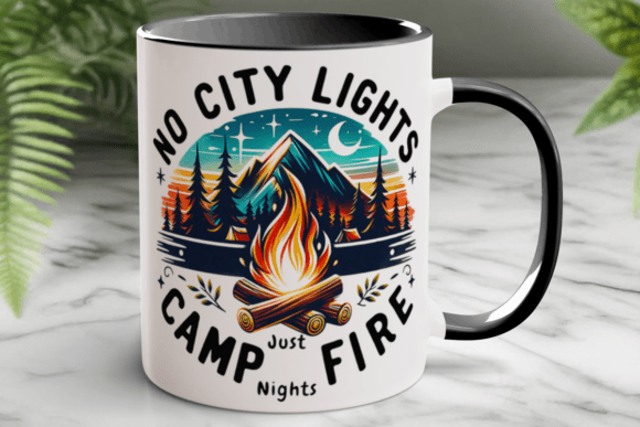 Download Sublimation Camping Coffee Mug Wrap Png - Coffee mug Collection