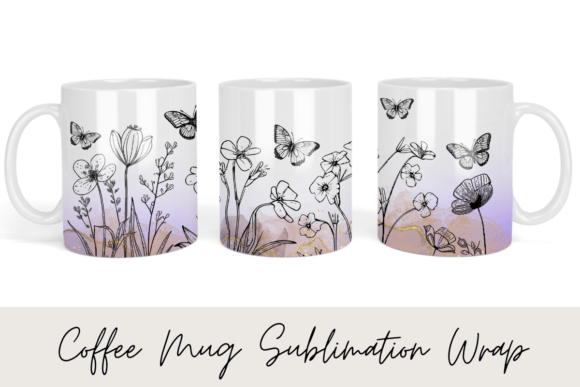 Download Boho Line Art Flowers Coffee Mug - Coffee mug Collection