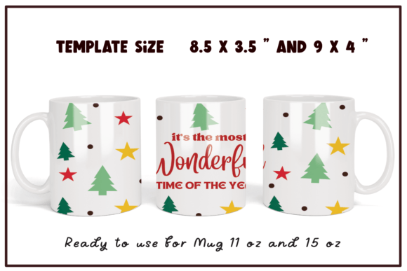 Download Christmas Sublimation Coffee Mug Wrap - Coffee mug Collection