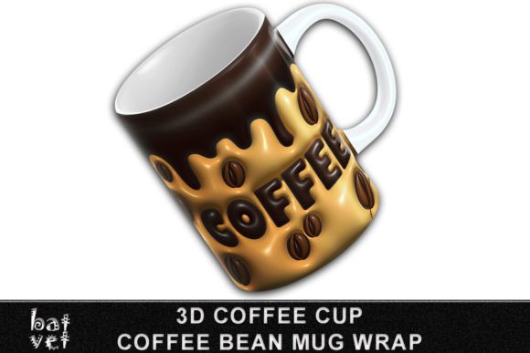 Download Inflated Coffee Mug Wrap Sublimation PNG - Coffee mug Collection