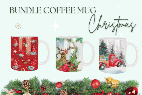 Download Christmas Sublimation Coffee Mug Bundle - Coffee mug Collection