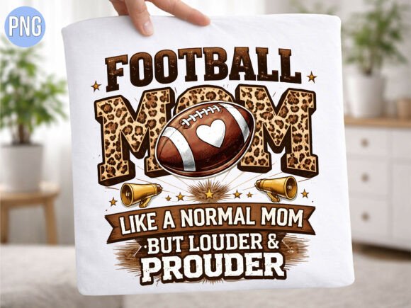 Download Leopard Louder Prouder Football Mom PNG - Football mom png Collection